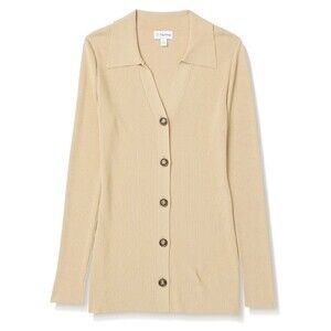 The Drop Women's Constance Rib Button-Down Sweater Size XS NWT